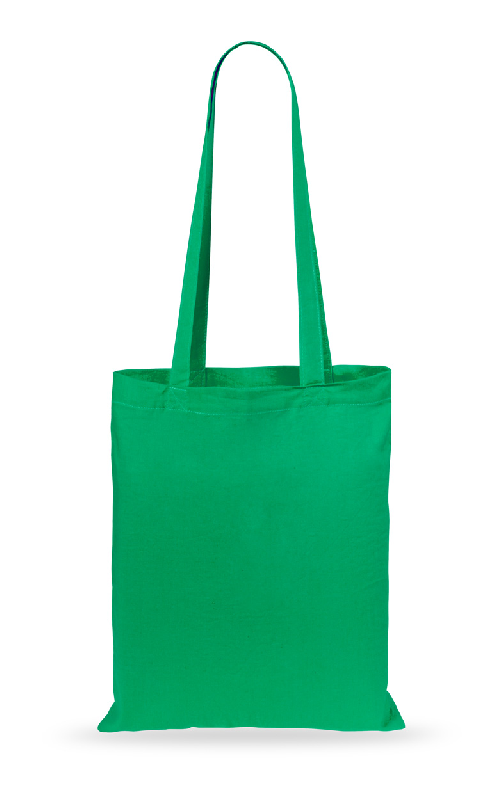 Tote bag publicitaire - coloré avec anses longues - 100% coton - 140 g/m² - vert_0