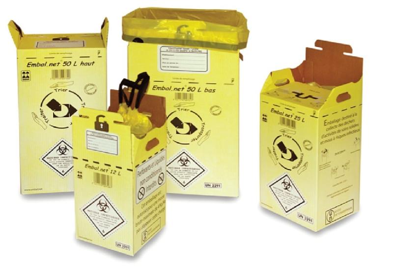 10 Emballages carton pour DASRI 50L. haut_0