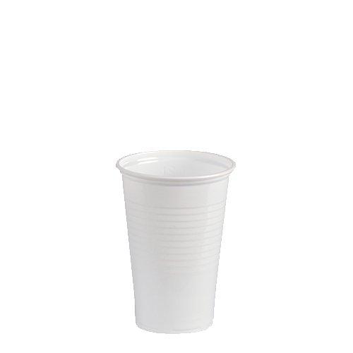 100 GOBELETS PAPSTAR, PP, 0,2 L, Ø 7,03 CM X HAUTEUR : 9,9 CM, BLANCHES