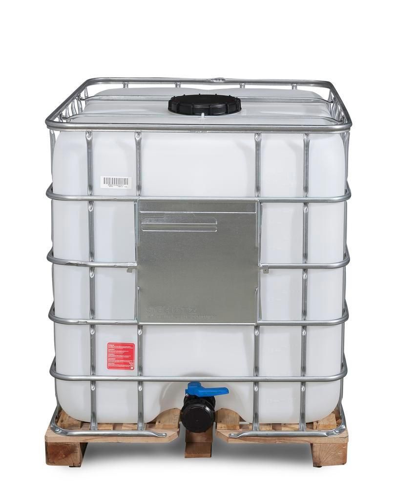 266178W - Cuve RecoBulk IBC 1000L, Palette Bois - Ouverture DN 225, Sortie DN 80, Reconditionnée_0