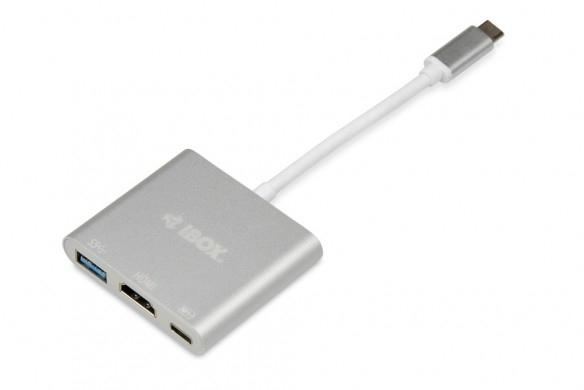 iBox IUH3CFT1 - Hub et Concentrateur USB 3.2 Gen 1 (3.1 Gen 1) Type-C - HDMI et USB Type-A - Taux de transfert 5000 Mbit/s_0