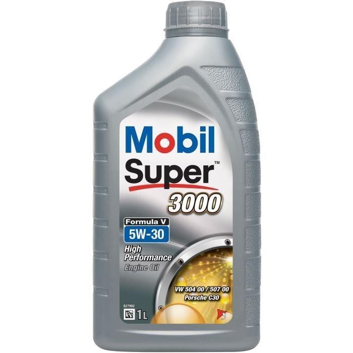 MOBIL Huile moteur synthétique S3000 - 5W30 Formula V - 1 L - Protection contre l'usure et propreté moteur_0