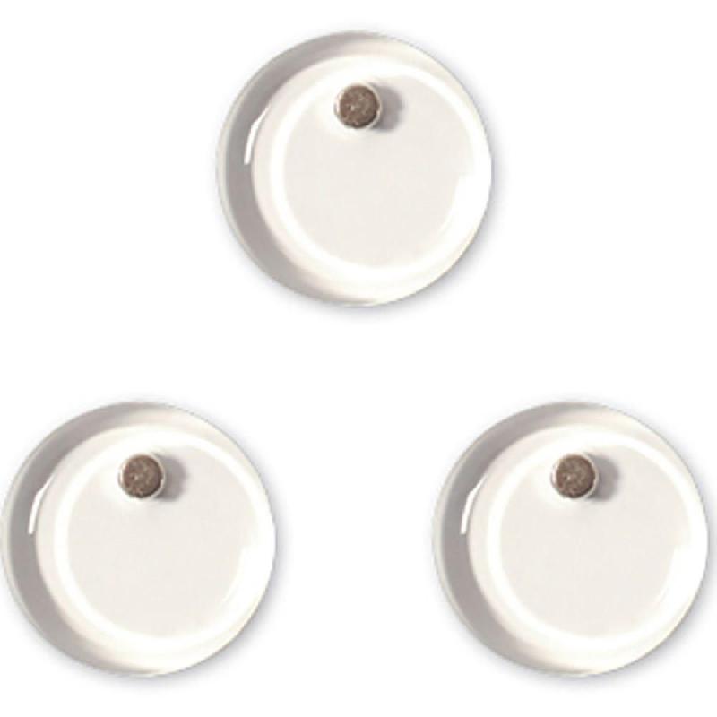 AIMANTS CRYSTAL - TRANSPARENTS - 30 MM - PAQUET 3 UNITES