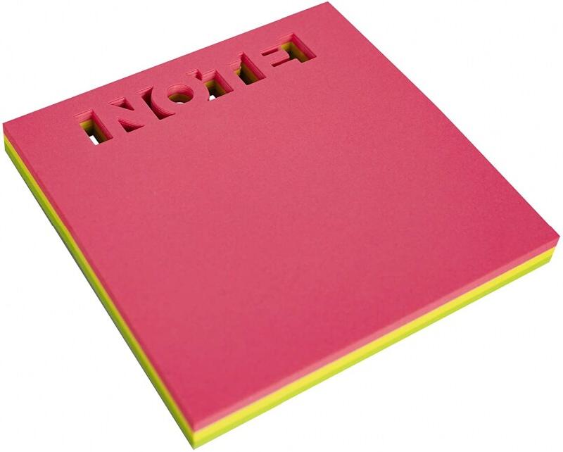 Apli Bloc de 75 notes adhésives perforées 'Note' 75x75 multicolores - 8410782183365_0