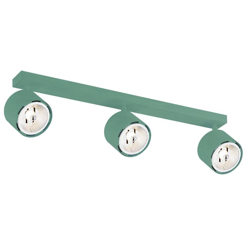 ARGON SPOT POUR PLAFOND CHLOE RÉGLABLE À 3 LAMPES, VERT