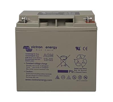 Batterie solaire AGM 22Ah 12V VICTRON - Stockage d'énergie avec bornes M8 et longue durée de vie_0