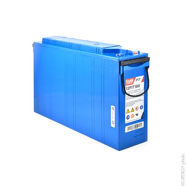 Batterie pour onduleur FIAMM 12FIT180 FT - 12V 180Ah - Cosse M8-F - Connectique frontale_0