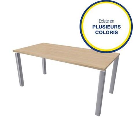 BUREAU OPÉRATIONNEL PIEDS MÉTAL EXPRIM L.160 CM (COLORIS AU CHOIX)