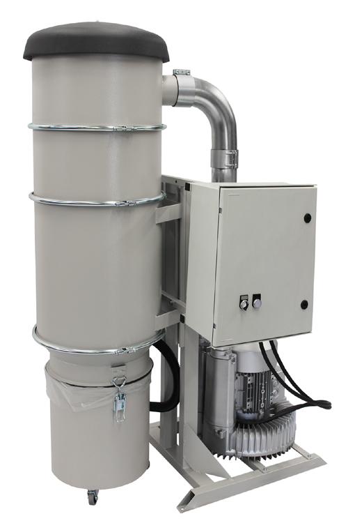 Centrale d'aspiration CE-3 avec démarrage étoile-triangle - nettoyage automatique et haute filtration_0