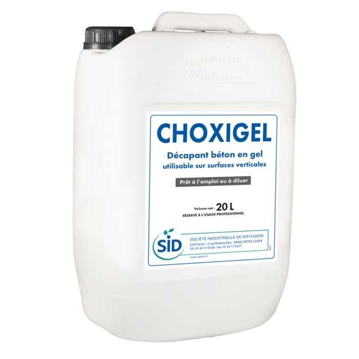 CHOXIGEL - Décapant béton en gel pour surfaces verticales, salissures tenaces et résidus de ciment_0