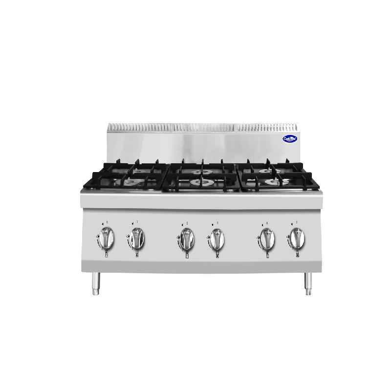CookRite Fourneaux gaz 6 feux a poser profondeur 700  AT7G6B-C-2 - inox AT7G6B-C-2_0