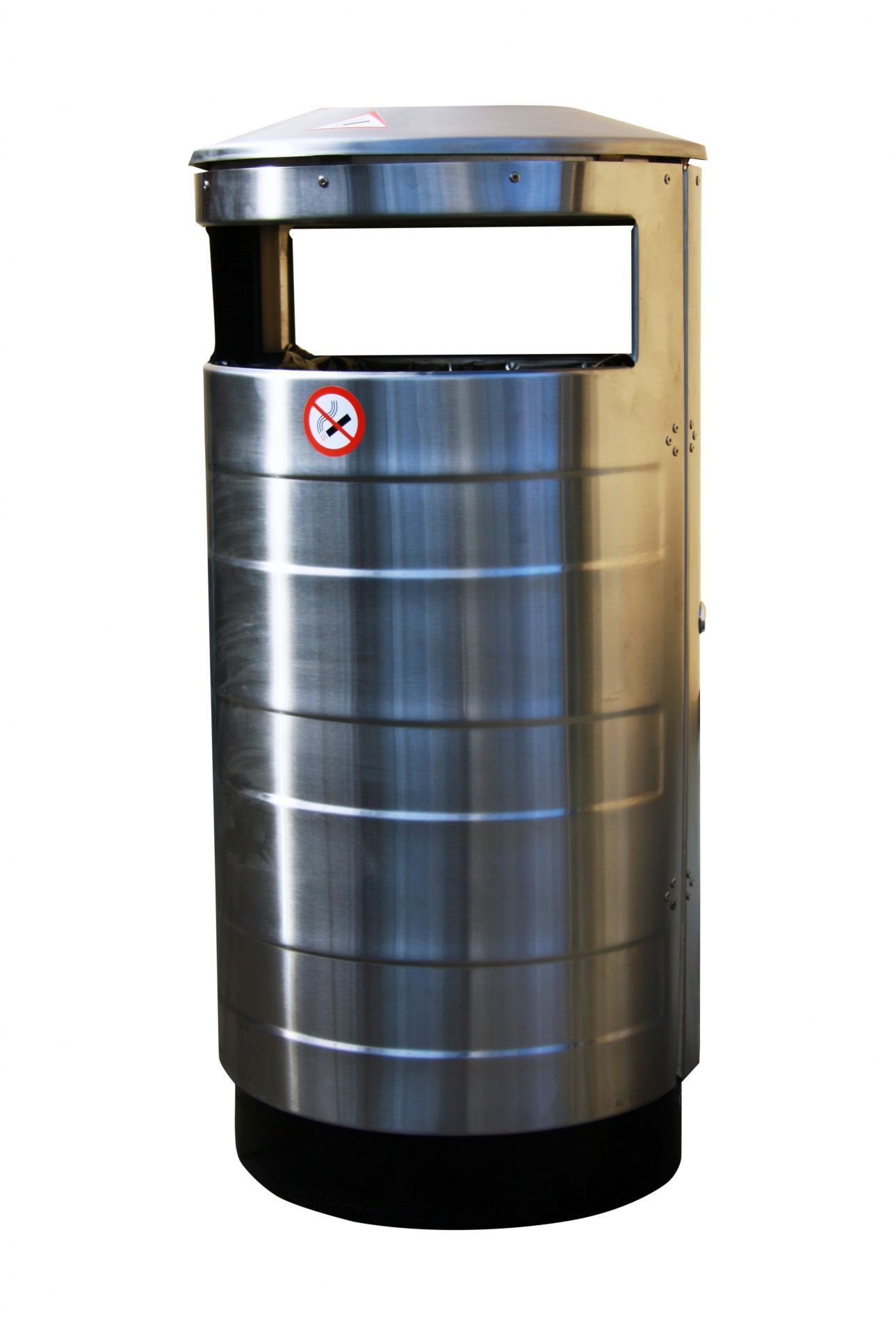 Corbeille publique extérieure en acier galvanisé ou inox - Tri sélectif - 75L à 100L - Design robuste_1