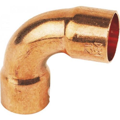 COURBE CUIVRE 90° FEMELLE / FEMELLE À SOUDER - DIAMÈTRE 35 MM BRICOZOR