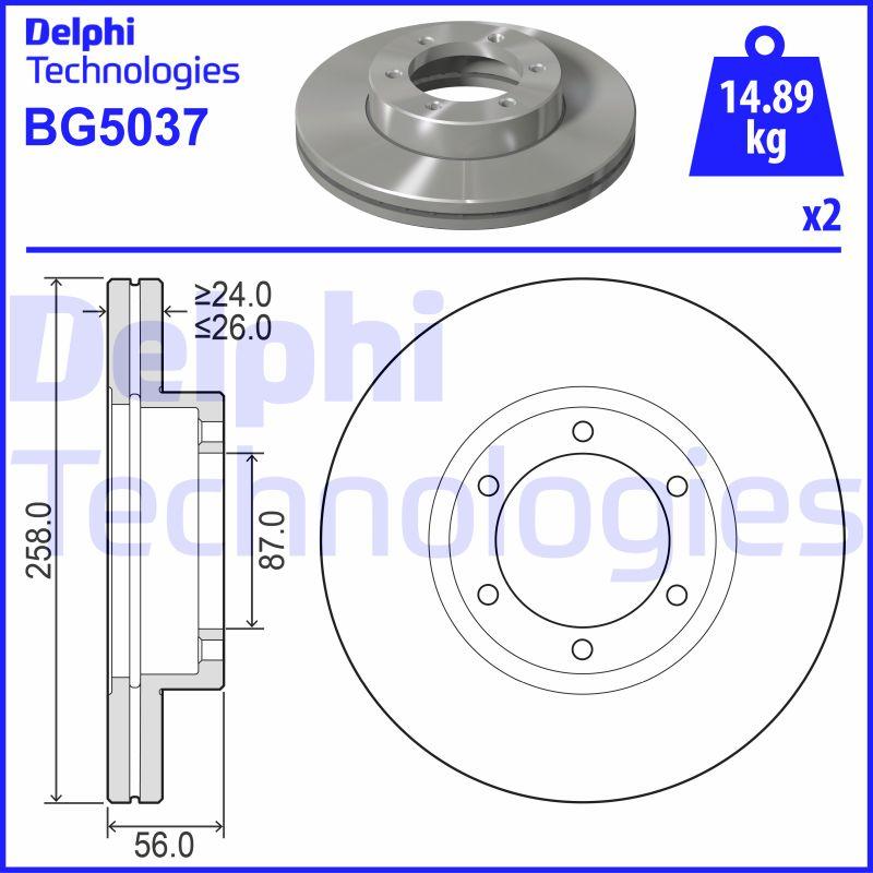 DISQUE DE FREIN DELPHI BG5037_0