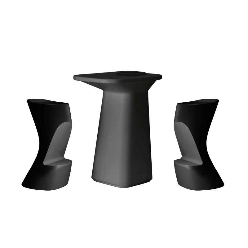 Ensemble NOMA table + 2 tabourets - anthracite_0