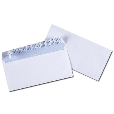 ENVELOPPES PRECASEES 110X220 GPV - BLANCHES - AUTO-ADHESIVES - 90 G - PAQUET DE 25