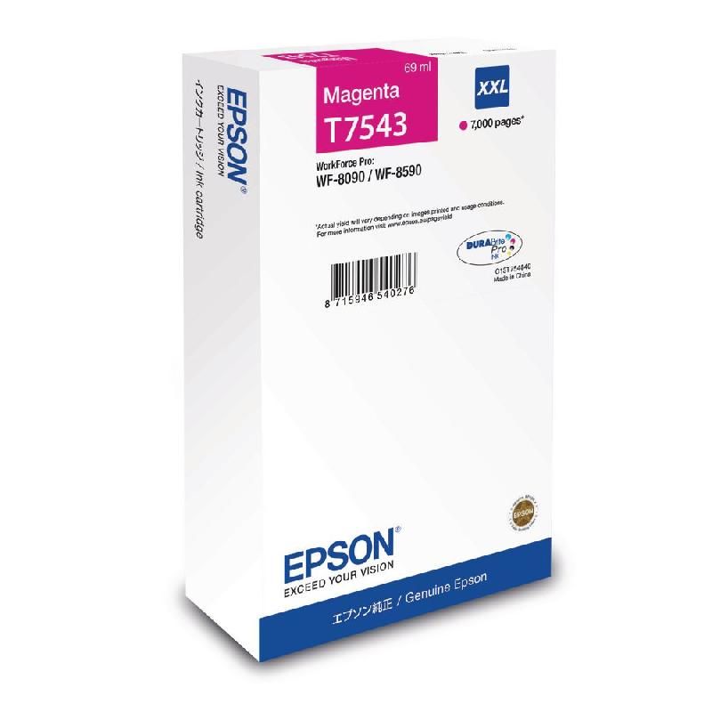 EPSON CARTOUCHE D'ENCRE T7543 M XXL (C13T754340) - DURABRITE PRO - GRANDE CAPACITÉ - COULEUR: MAGENTA