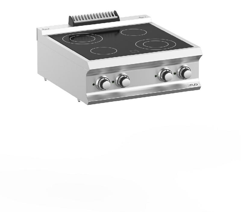Fourneau professionnel electrique 4 plaque vitrocéramique a poser d... - PVC77T_0