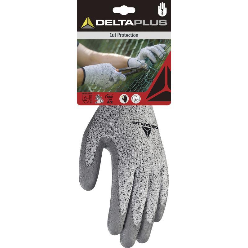 Gant tricot ECONOCUT - Paume enduite PU - Jauge 13 - Réf. DPVECUT34 - Niveau coupure B_0
