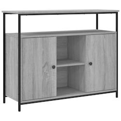 Helloshop26 - Buffet bahut commode armoire meuble de rangement organisateur cuisine salle de séjour salon sonoma 100 x 35 x 80 cm 02_0036252 - 300021_0