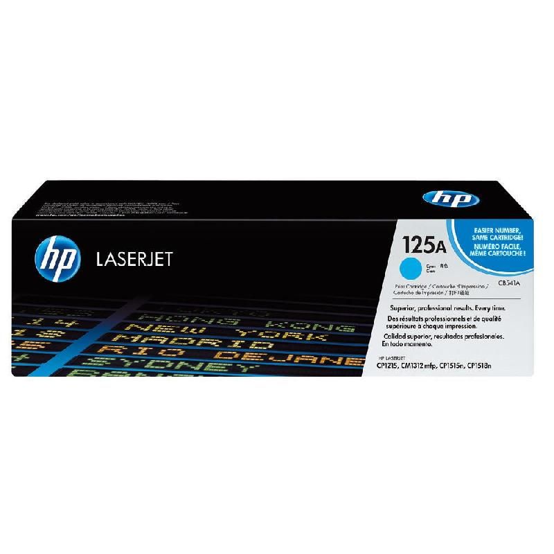 HEWLETT PACKARD TONER ORIGINAL 125A (CB541A) - COULEUR: CYAN