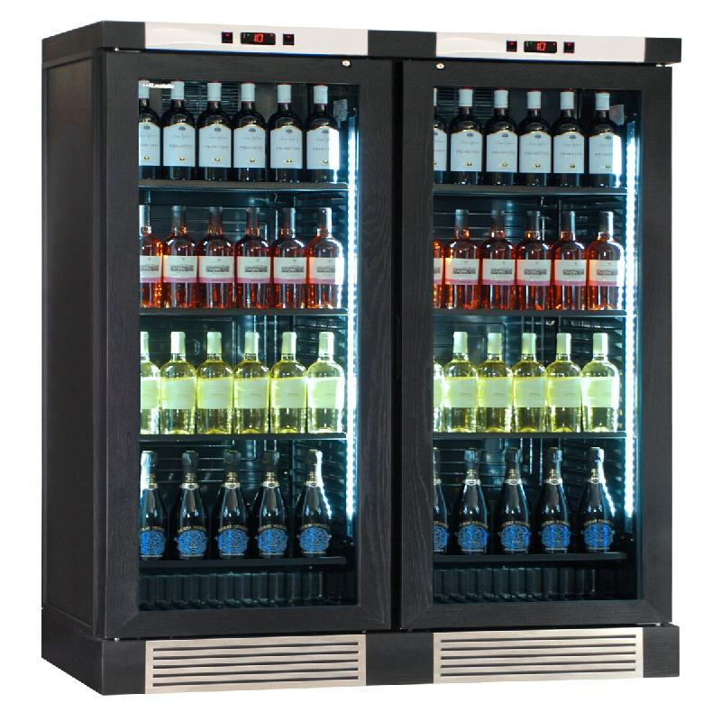 KLIMAITALIA Un frigo à vin cendre noir solide. 252 bouteilles. LED. T° +16°/+10°/+5° ventilateur éteint +4°/+18° ventilateur allumé CLW820LBLACK_0