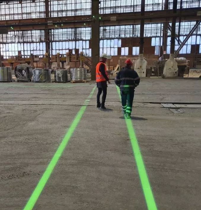 Ligne virtuelle par projection LED_0