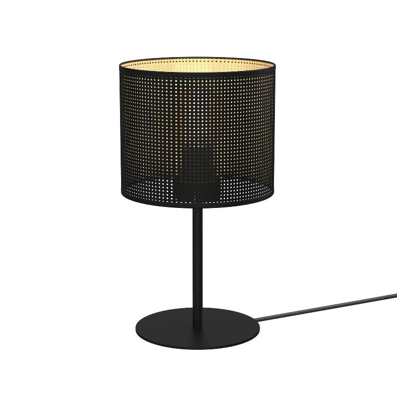LUMINEX LAMPE À POSER JOVIN, HAUTEUR 34 CM, NOIRE/DORÉE