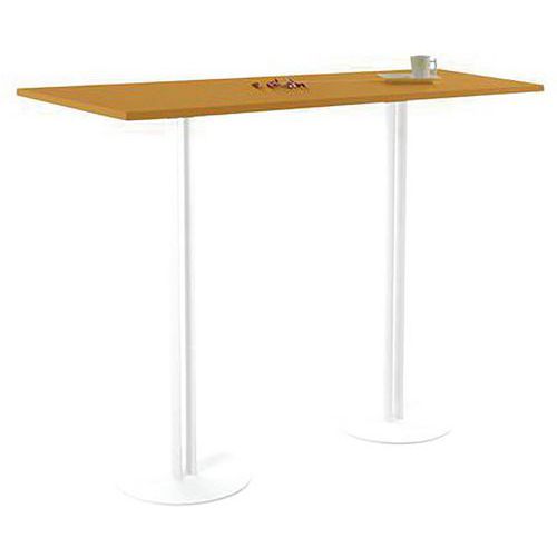 MANGE DEBOUT ROXANE 140 X 40 X110 2 PIEDS MIEL/BLANC