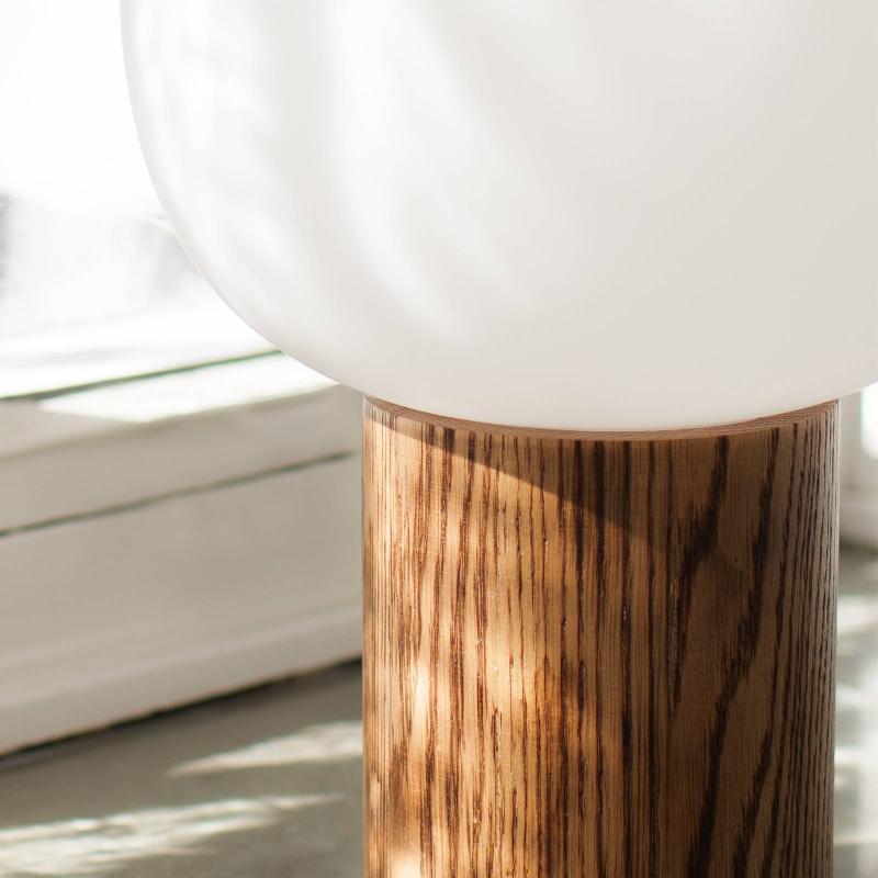 MARKSLÖJD LAMPE À POSER SKENE, BOIS ET VERRE, 44 CM