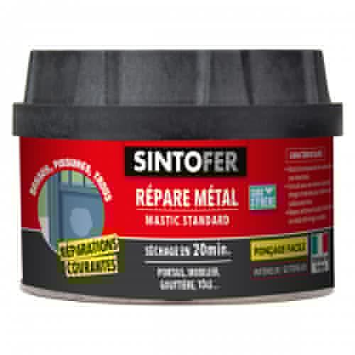 MASTIC BI-COMPOSANTS SINTOFER RÉPARE MÉTAL STANDARD AVEC DURCISSEUR - 330G SINTO