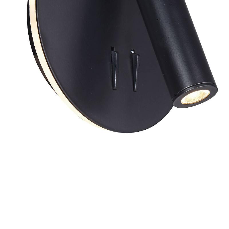 MAYTONI LOS 176 APPLIQUE LED 3 000 K RONDE NOIRE