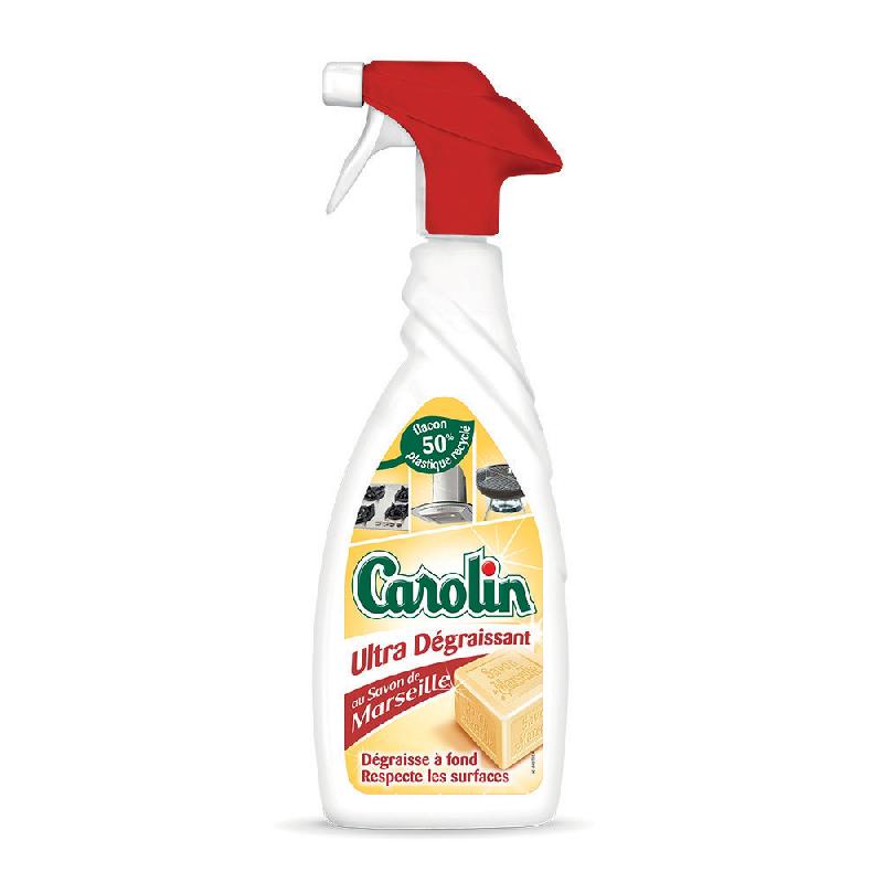 NETTOYANT ULTRA DÉGRAISSANT AU SAVON DE MARSEILLE CAROLIN 650 ML