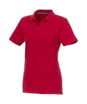 POLO BIO RECYCLÉ MANCHES COURTES FEMME BERYL ROUGE - TEXTILES MODE PERSONNALISÉS
