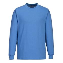 Portwest - Tee-shirt de travail à manches longues antistatique ESD Bleu Taille M - M 5036108347025_0