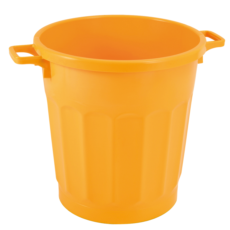 Poubelle ronde tri sélectif 50L Gilac - Jaune_0