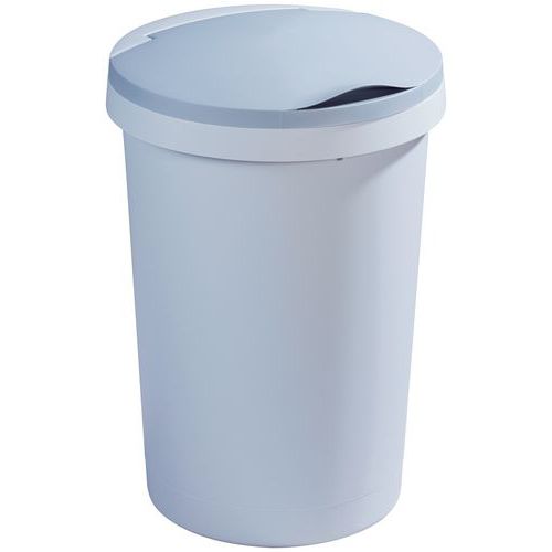 POUBELLE TWINGA COUVERCLE À CLAPET GRIS - VEPABINS