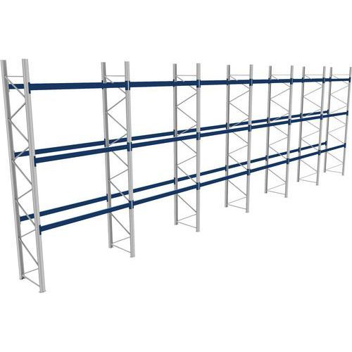 RACK 1 DÉPART + 5 SUIVANTS LXLXH 2700X17100X5500 1000KG 3 NIV - BITO