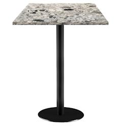 Restootab - Mange-debout 60x60cm - modèle Rome terrazzo cepp - gris Bois manufacturé 3760371514366_0