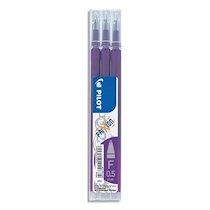 SET DE 3 RECHARGES POUR ROLLER FRIXION. POINTE FINE 0,5 MM. ENCRE VIOLET - LOT DE 3