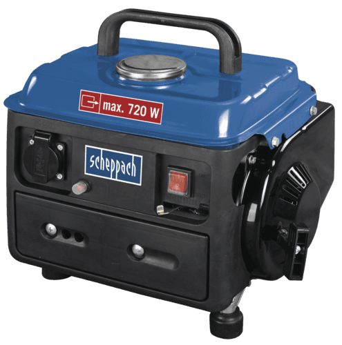 SG950 - Groupe électrogène portable - Scheppach - 2CV - 720W max - Moteur 2 temps - Réservoir 4L_0