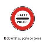 Signalisation d'interdiction et de fin d'interdiction type b5b_0