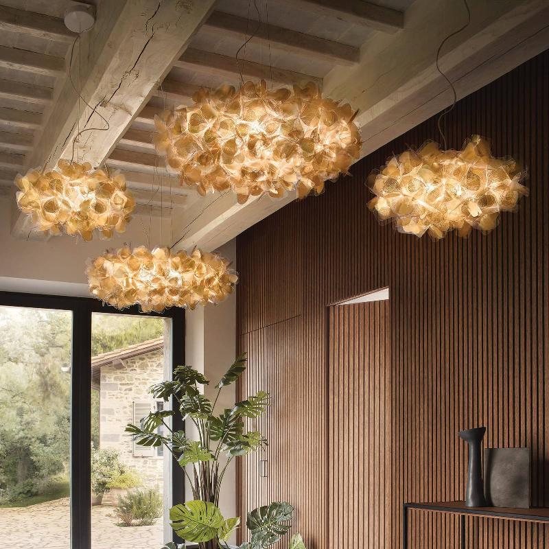 SLAMP CLIZIA MAMA NON MAMA SUSPENSION Ø78CM OR/CLAIR