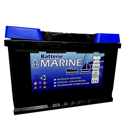 Sp17 plus - batterie de démarrage des moteurs de bateaux - septrium - 12v / 75 ah_0