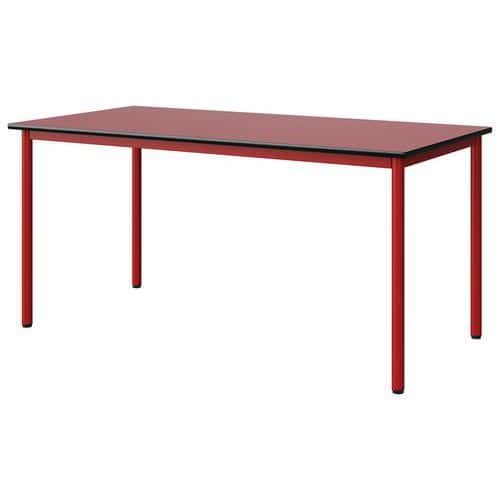 TABLE MALIBU 160X80 T6 4P STRA ROUGE U321/NOIR ROUGE 3020 - MANUTAN EXPERT