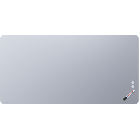 TABLEAU EN VERRE MAT 100X200CM - CHILLY LAKE - COIN ARRONDI - LEGAMASTER