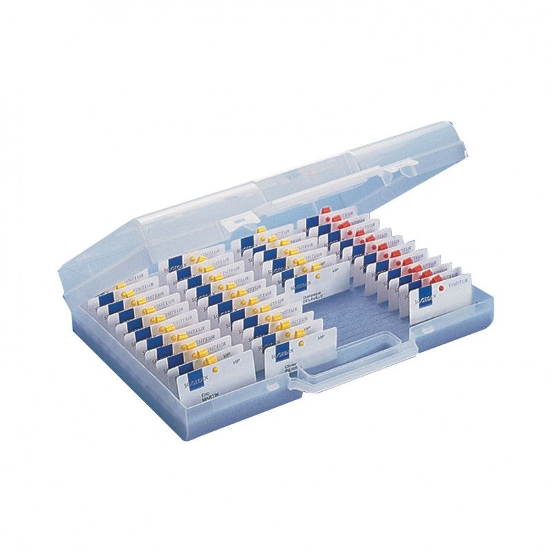 Valisette range badges - 86 cartes PVC - Polypropylène et mousse compacte_0