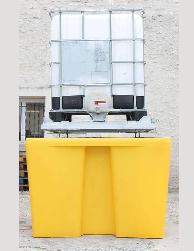 Basculeur de Conteneur GRV / IBC en acier galvanisé avec pente 10%_0
