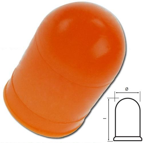 Cabochon T1 3/4 orange en silicone - 6x12mm pour micro-lampe_0