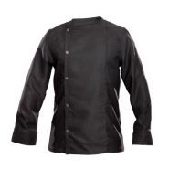 Djone noir - veste de cuisine - life is a game - manches longues noires_0